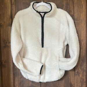 Cozy White Sherpa Pullover